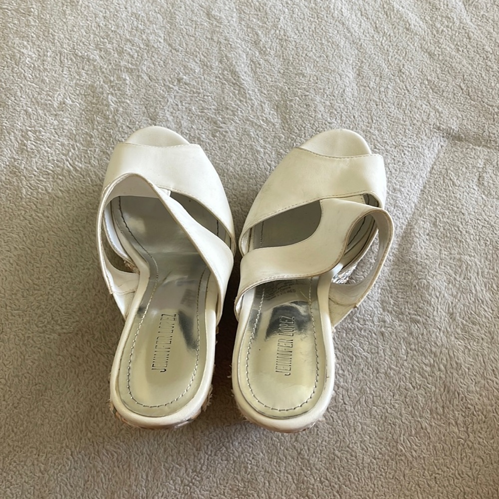 Jenifer Lopez high wedge sandal